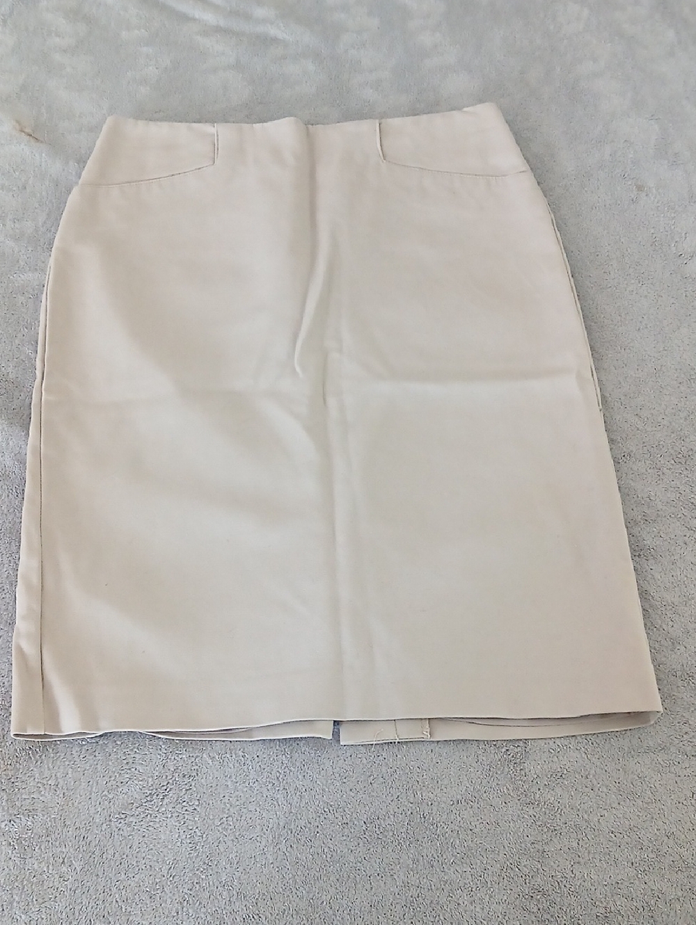 Van Heusen Cream Pencil Skirt